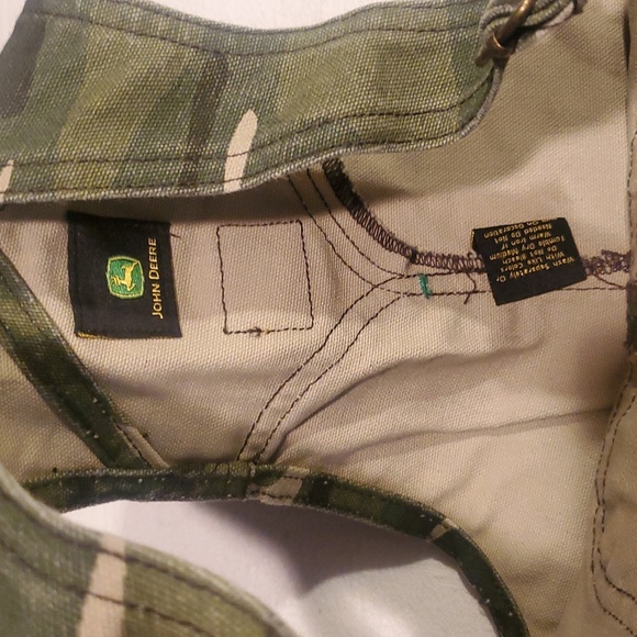 John Deere Denim Camouflage Bib Overalls Unisex Size 7 - Picture 4 of 8